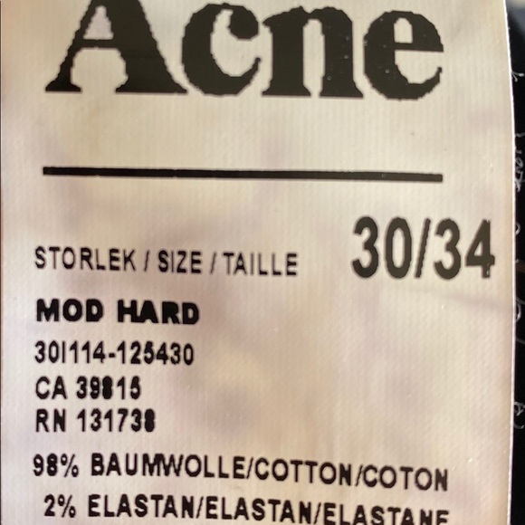 Acne Men’s Jeans - Picture 5 of 5